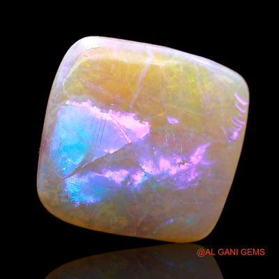 2.00 Cts Unheated Australian Fire Opal Loose Gemstone Square Cabochon Natural 11x11x2 mm AC-598