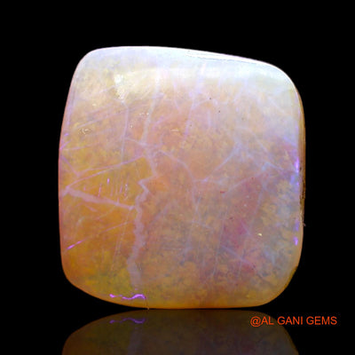 2.00 Cts Unheated Australian Fire Opal Loose Gemstone Square Cabochon Natural 11x11x2 mm AC-598