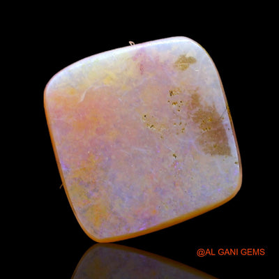 2.00 Cts Unheated Australian Fire Opal Loose Gemstone Square Cabochon Natural 11x11x2 mm AC-598