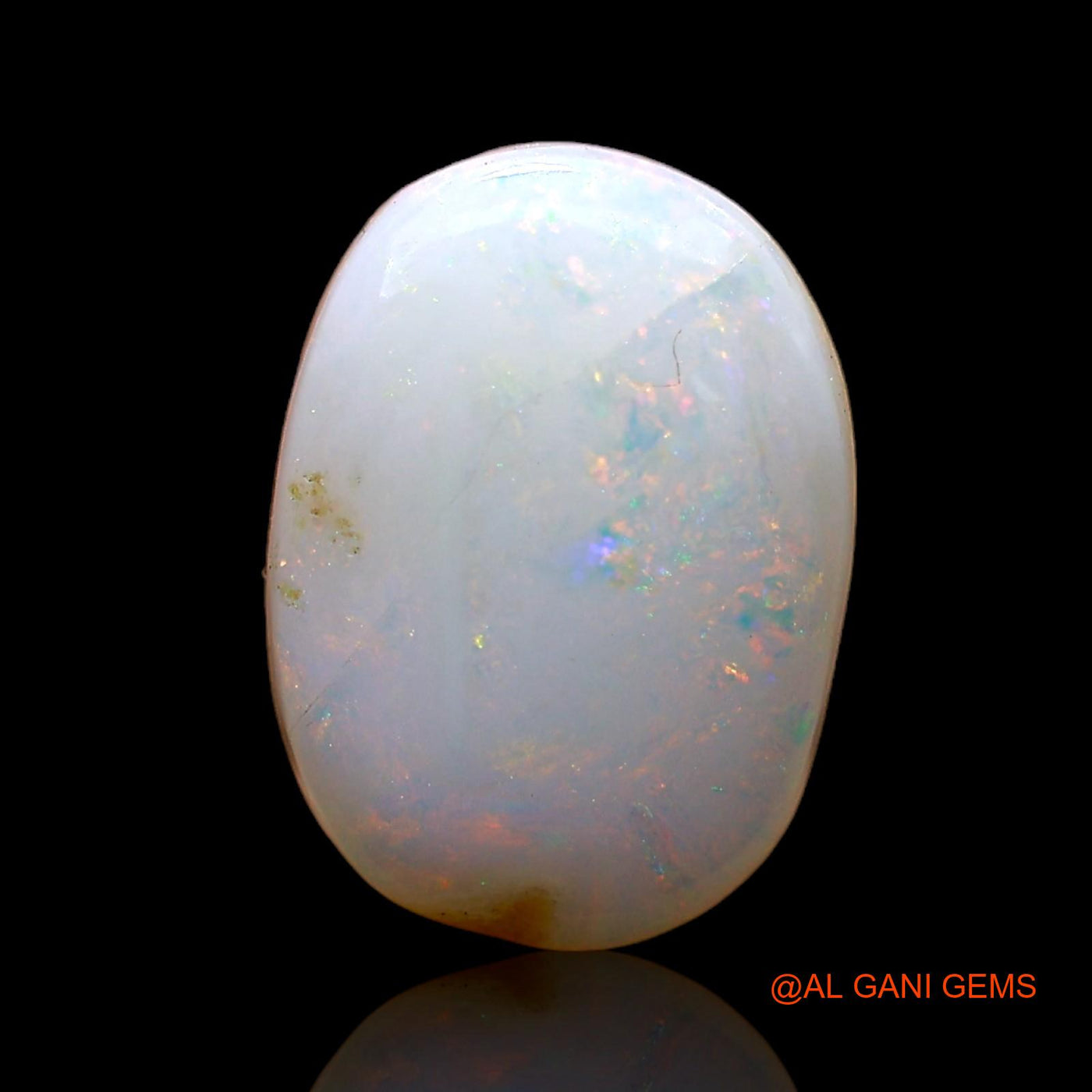 Natural Untreated Fire Opal Loose Gemstone Oval Cabochon From Australia 2.00 Cts 12x9x3 mm AC-599