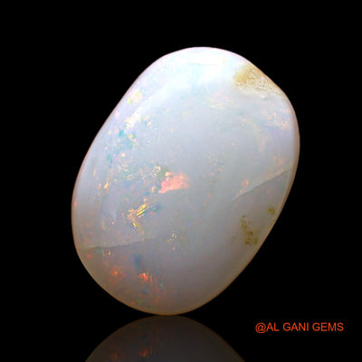 Natural Untreated Fire Opal Loose Gemstone Oval Cabochon From Australia 2.00 Cts 12x9x3 mm AC-599