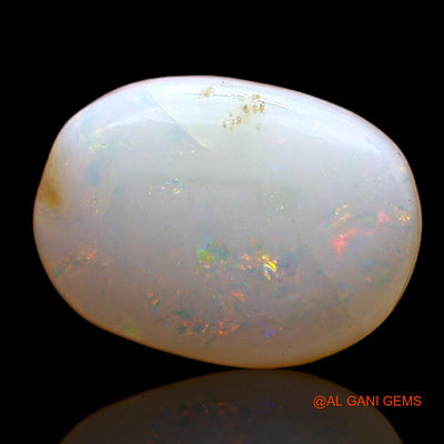 Natural Untreated Fire Opal Loose Gemstone Oval Cabochon From Australia 2.00 Cts 12x9x3 mm AC-599