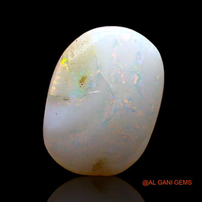 Natural Untreated Fire Opal Loose Gemstone Oval Cabochon From Australia 2.00 Cts 12x9x3 mm AC-599