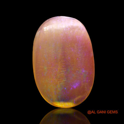 Natural Untreated Fire Opal Loose Gemstone Oval Cabochon From Australia 4.00 Cts 18x12x3 mm AC-59