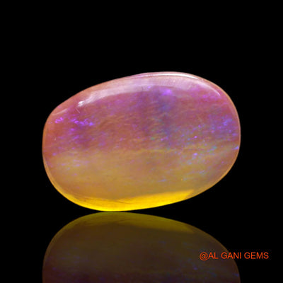 Natural Untreated Fire Opal Loose Gemstone Oval Cabochon From Australia 4.00 Cts 18x12x3 mm AC-59