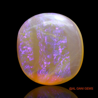 10.00 Cts Unheated Australian Fire Opal Loose Gemstone Oval Cabochon Natural 18x17x4 mm AC-5
