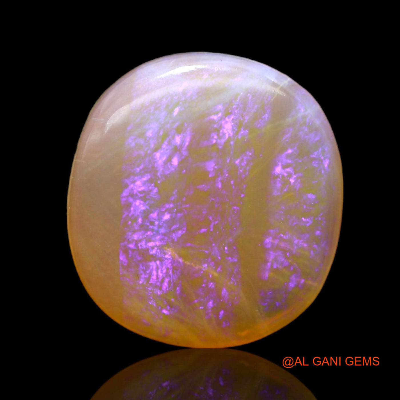 10.00 Cts Unheated Australian Fire Opal Loose Gemstone Oval Cabochon Natural 18x17x4 mm AC-5