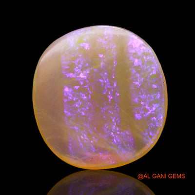 10.00 Cts Unheated Australian Fire Opal Loose Gemstone Oval Cabochon Natural 18x17x4 mm AC-5