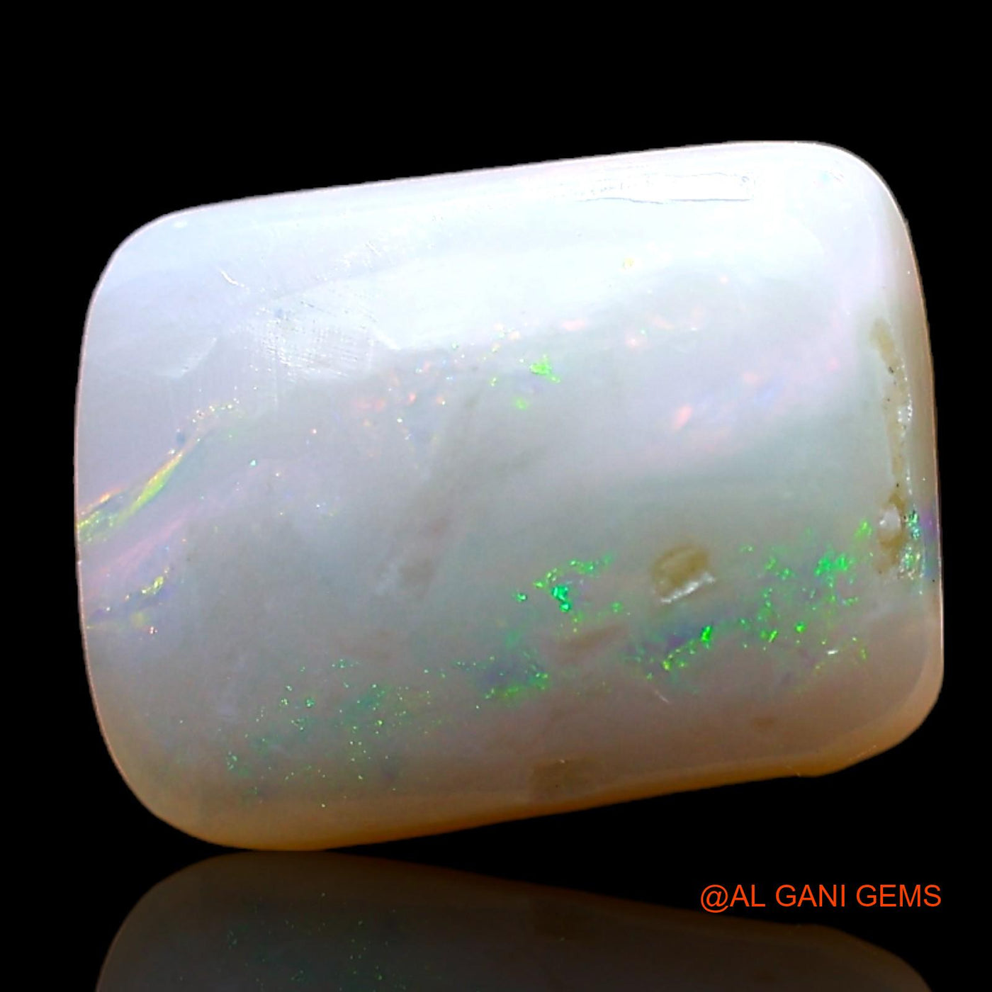 Natural Untreated Fire Opal Loose Gemstone Square Cabochon From Australia 2.00 Cts 11x8x3 mm AC-600