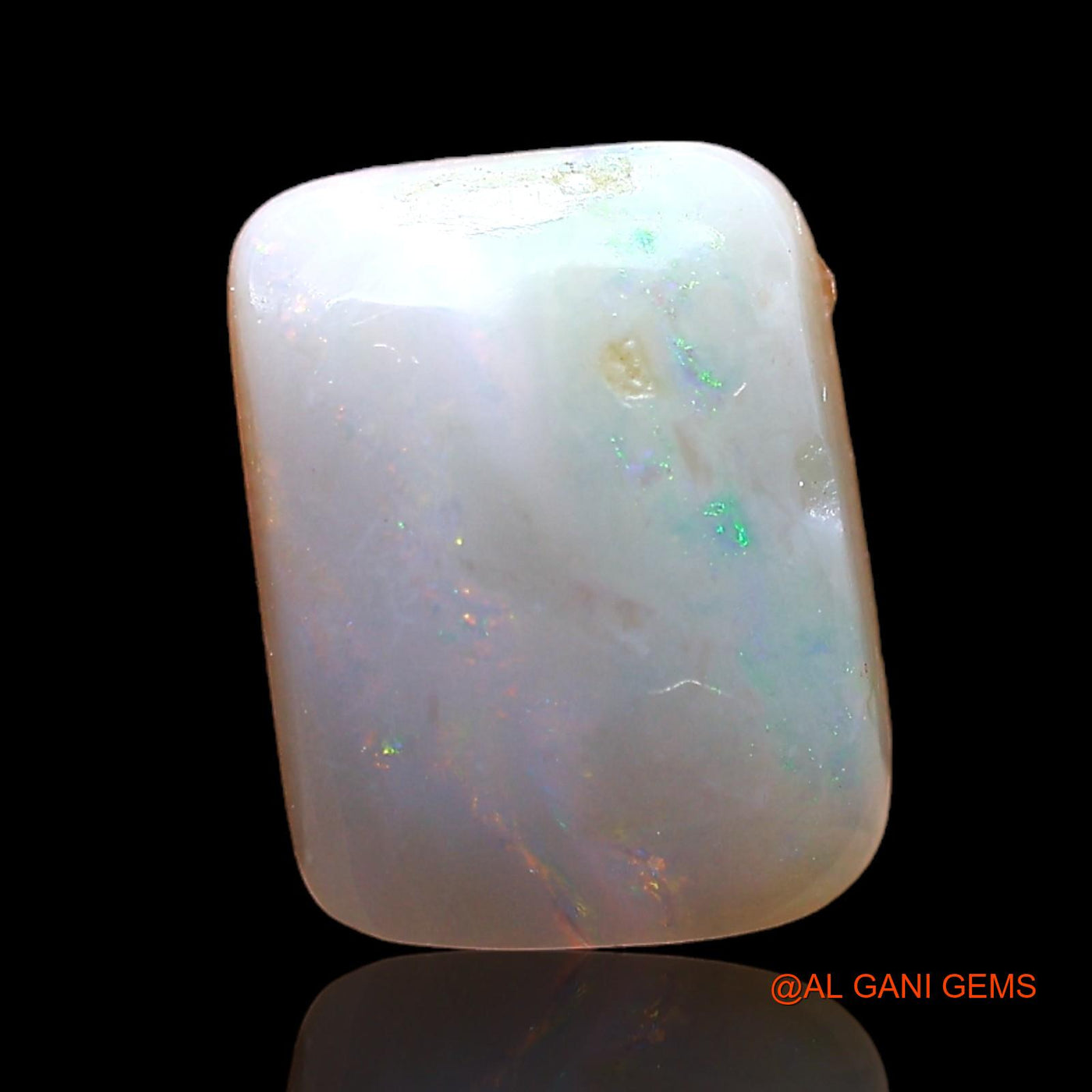 Natural Untreated Fire Opal Loose Gemstone Square Cabochon From Australia 2.00 Cts 11x8x3 mm AC-600