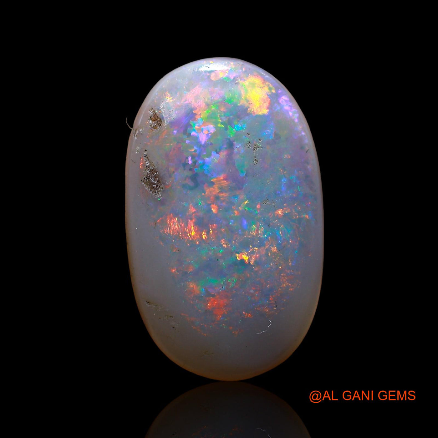 6.30 Cts Natural Australian Fire Opal Oval Cabochon Loose Gemstone For Jewelry 20x12x3 mm AC-602