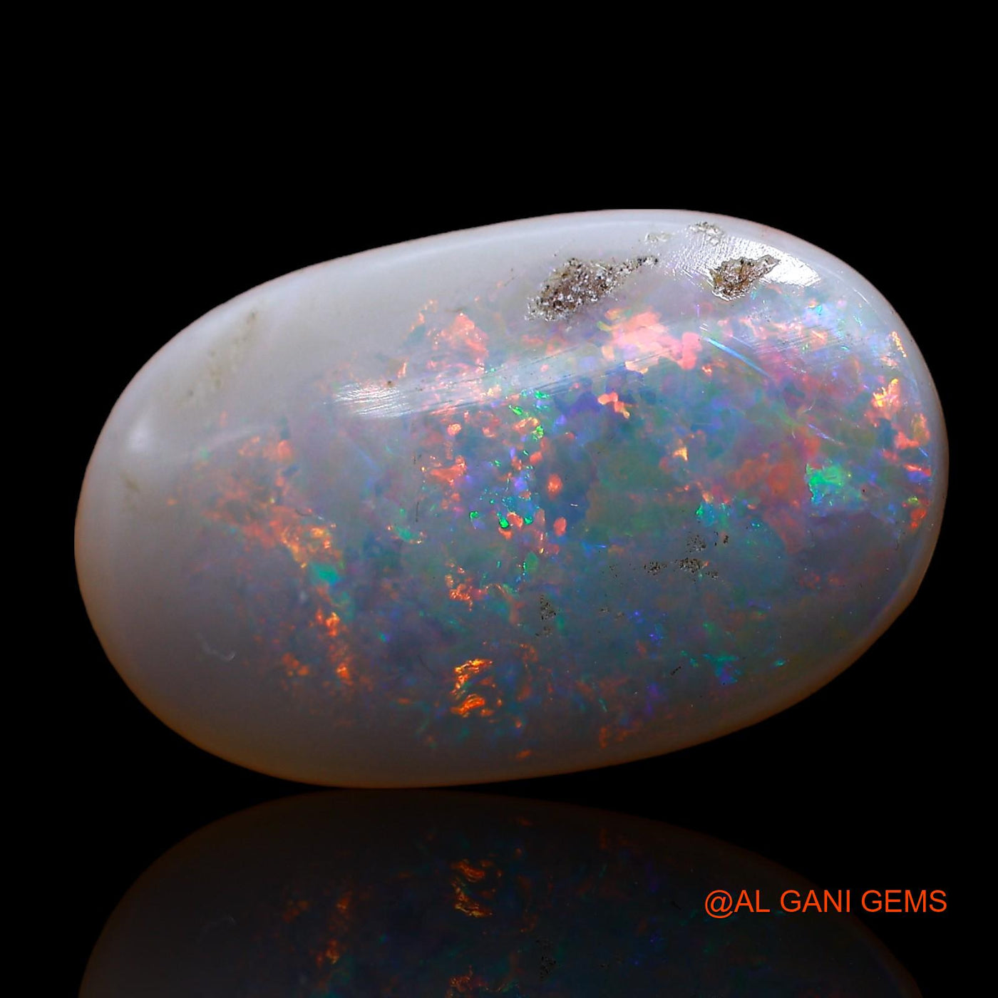 6.30 Cts Natural Australian Fire Opal Oval Cabochon Loose Gemstone For Jewelry 20x12x3 mm AC-602