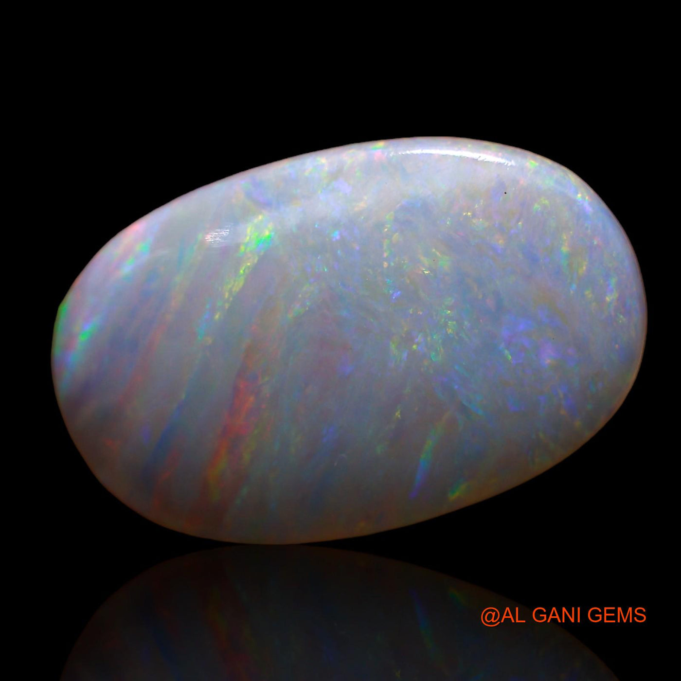 4.25 Cts Natural Australian Fire Opal Loose Gemstone Oval Cabochon 19x12x2 mm AC-603