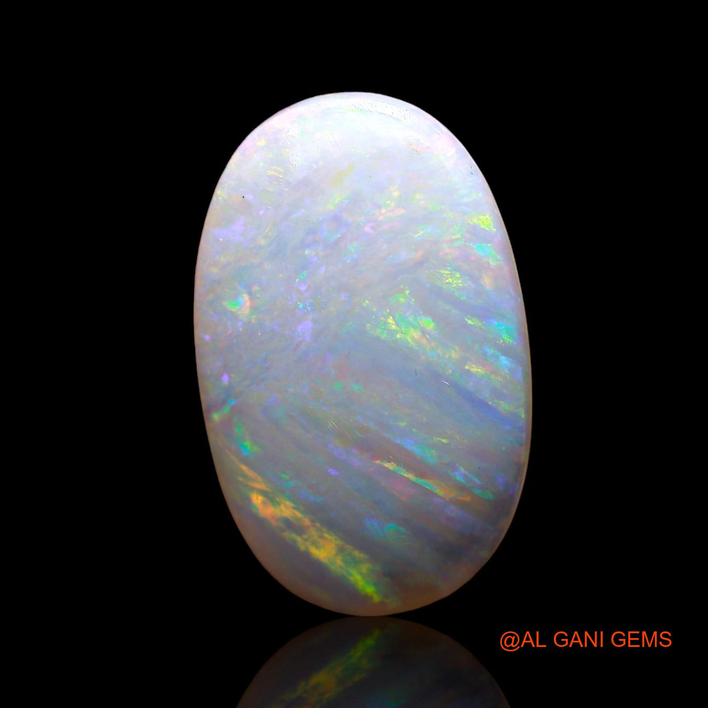 4.25 Cts Natural Australian Fire Opal Loose Gemstone Oval Cabochon 19x12x2 mm AC-603