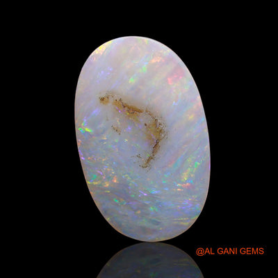 4.25 Cts Natural Australian Fire Opal Loose Gemstone Oval Cabochon 19x12x2 mm AC-603
