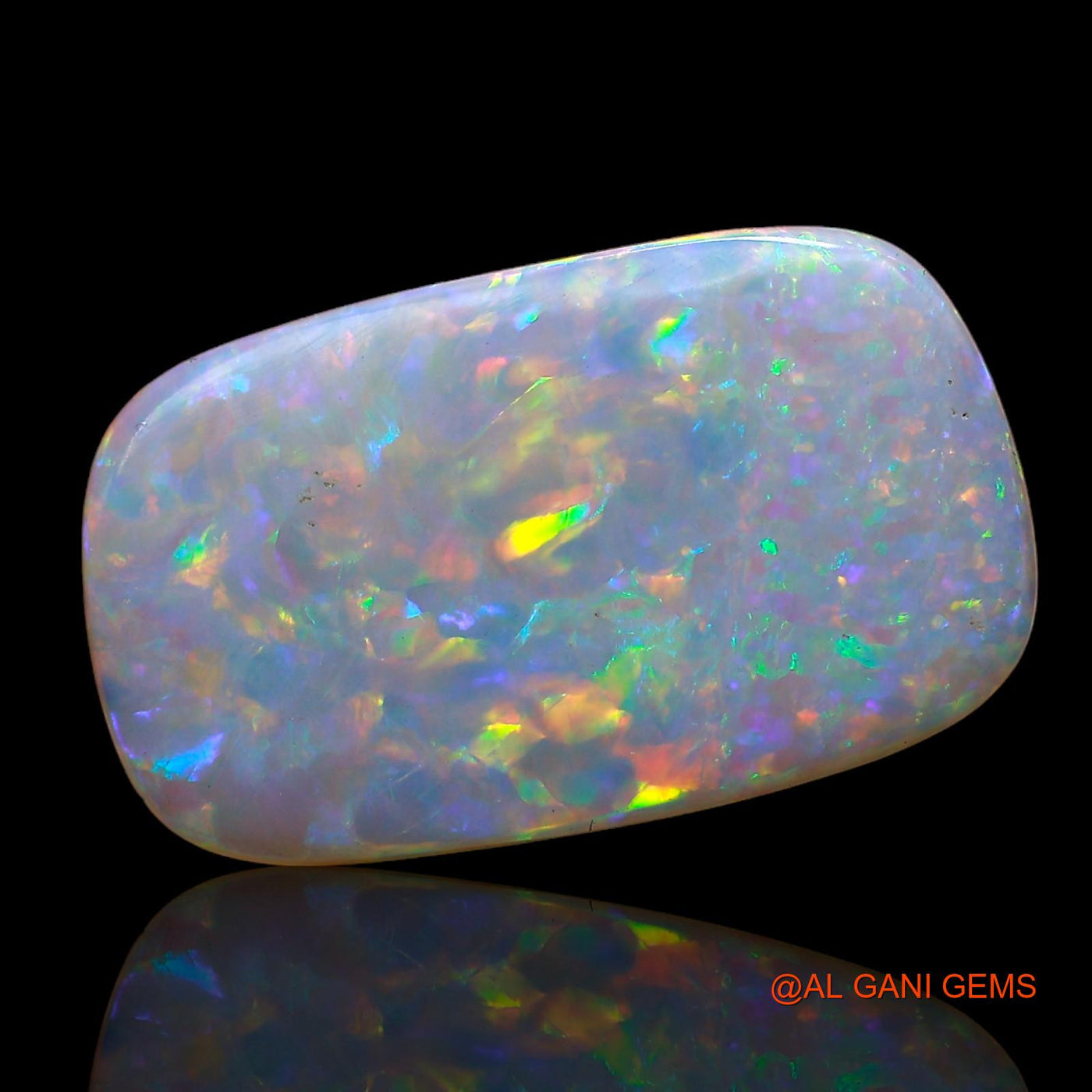 3.70 Cts Natural Australian Fire Opal Oval Cabochon Loose Gemstone For Jewelry 19x11x2 mm AC-604