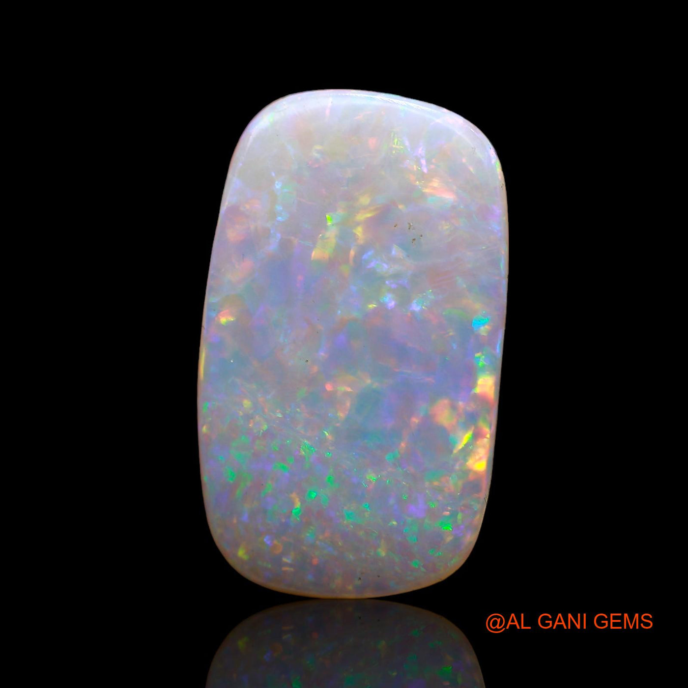 3.70 Cts Natural Australian Fire Opal Oval Cabochon Loose Gemstone For Jewelry 19x11x2 mm AC-604
