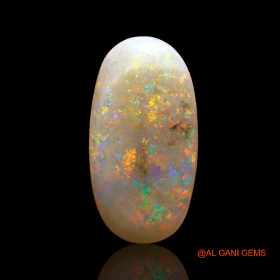 Natural Fire Opal Gemstone 5.00 Cts Loose Oval Cabochon From Australia 20x10x3 mm AC-607