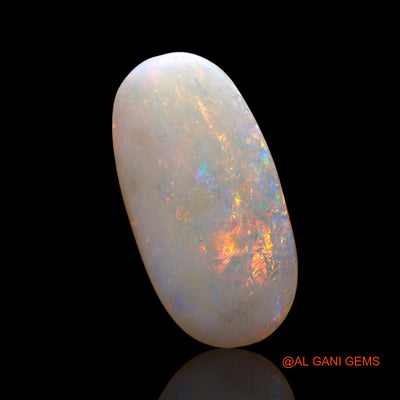 Natural Fire Opal Gemstone 5.00 Cts Loose Oval Cabochon From Australia 20x10x3 mm AC-607