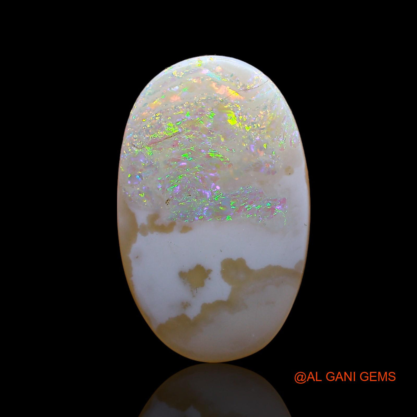 3.40 Cts Natural Australian Fire Opal Loose Gemstone Oval Cabochon 19x10x2 mm AC-608