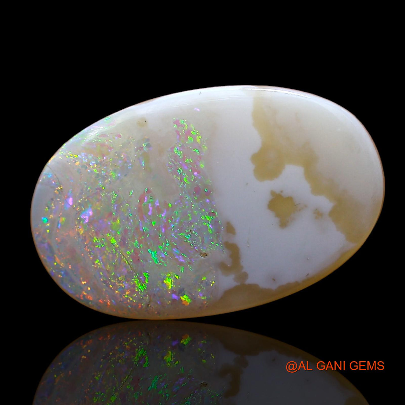 3.40 Cts Natural Australian Fire Opal Loose Gemstone Oval Cabochon 19x10x2 mm AC-608
