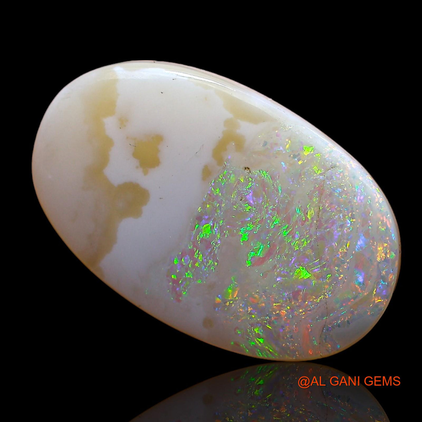 3.40 Cts Natural Australian Fire Opal Loose Gemstone Oval Cabochon 19x10x2 mm AC-608
