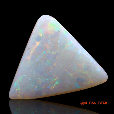 Natural Untreated Fire Opal Loose Gemstone Trillion Cabochon From Australia 3.65 Cts 17x13x3 mm AC-609