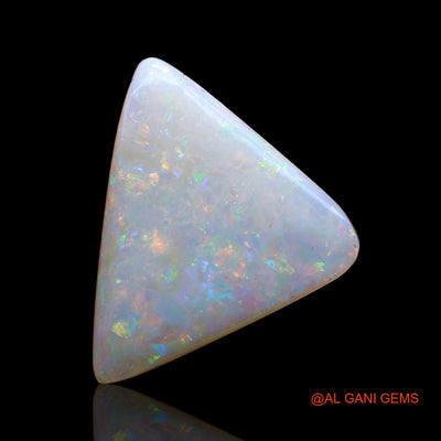 Natural Untreated Fire Opal Loose Gemstone Trillion Cabochon From Australia 3.65 Cts 17x13x3 mm AC-609