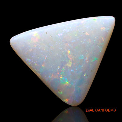 Natural Untreated Fire Opal Loose Gemstone Trillion Cabochon From Australia 3.65 Cts 17x13x3 mm AC-609