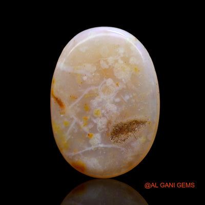 4.60 Cts Natural Australian Fire Opal Oval Cabochon Loose Gemstone For Jewelry 17x12x2 mm AC-610