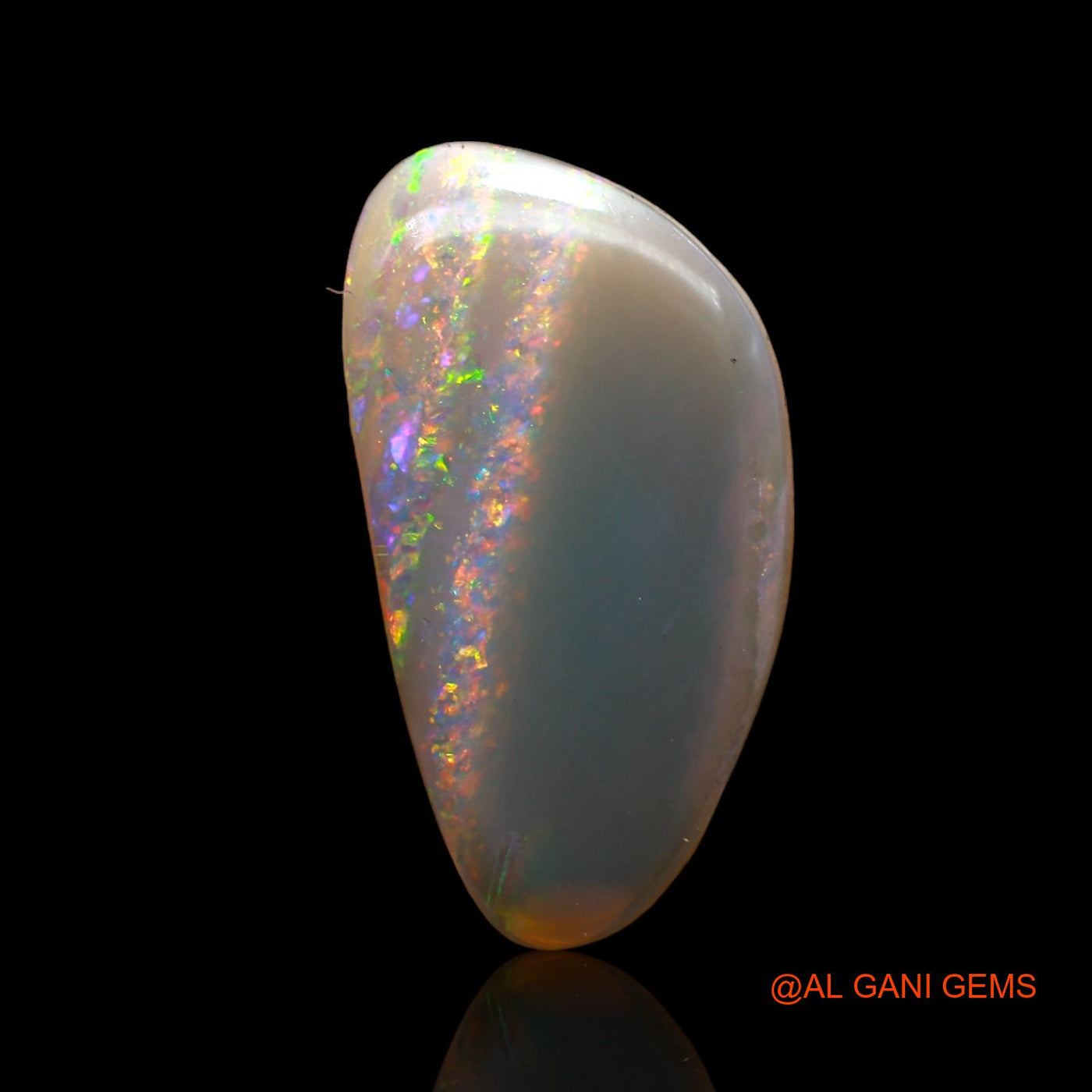 3.20 Cts Natural Australian Fire Opal Loose Gemstone Fancy Cabochon 19x10x2 mm AC-611