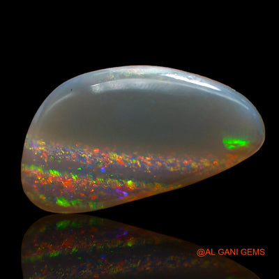 3.20 Cts Natural Australian Fire Opal Loose Gemstone Fancy Cabochon 19x10x2 mm AC-611