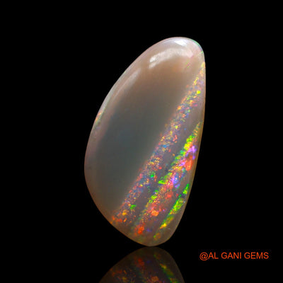 3.20 Cts Natural Australian Fire Opal Loose Gemstone Fancy Cabochon 19x10x2 mm AC-611