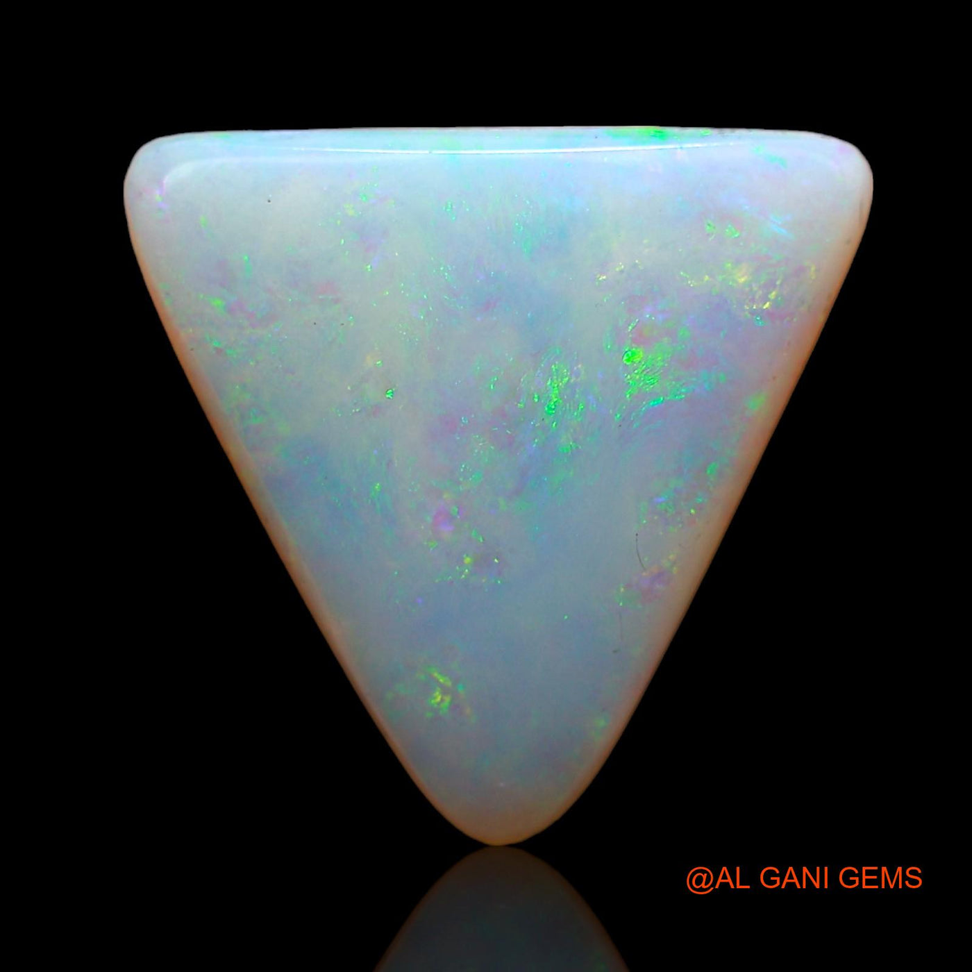 3.50 Cts Natural Australian Fire Opal Trillion Cabochon Loose Gemstone For Jewelry 16x14x3 mm AC-614