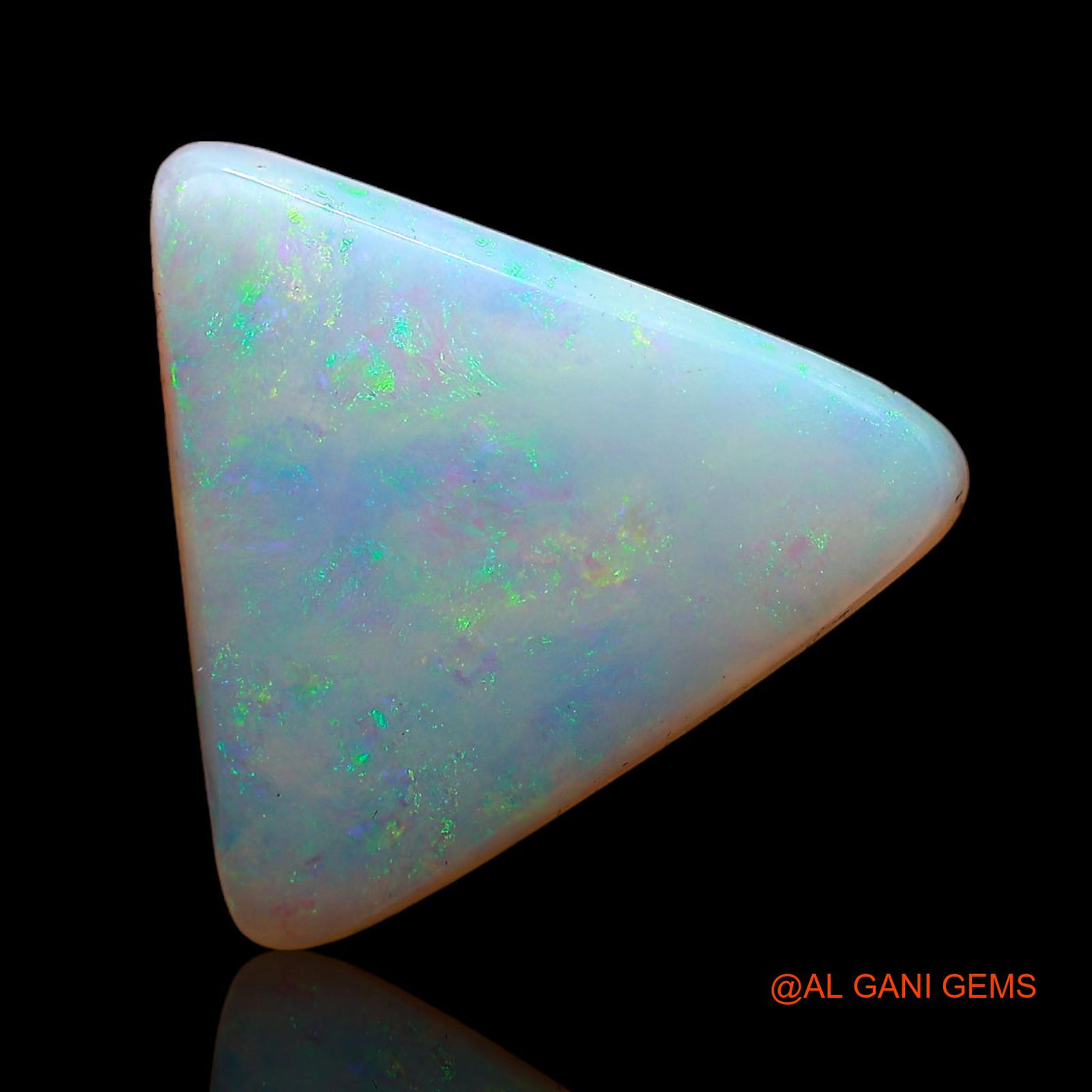 3.50 Cts Natural Australian Fire Opal Trillion Cabochon Loose Gemstone For Jewelry 16x14x3 mm AC-614