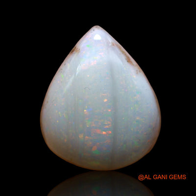 6.50 Cts Natural Australian Fire Opal Loose Gemstone Pear Cabochon 16x13x5 mm AC-615