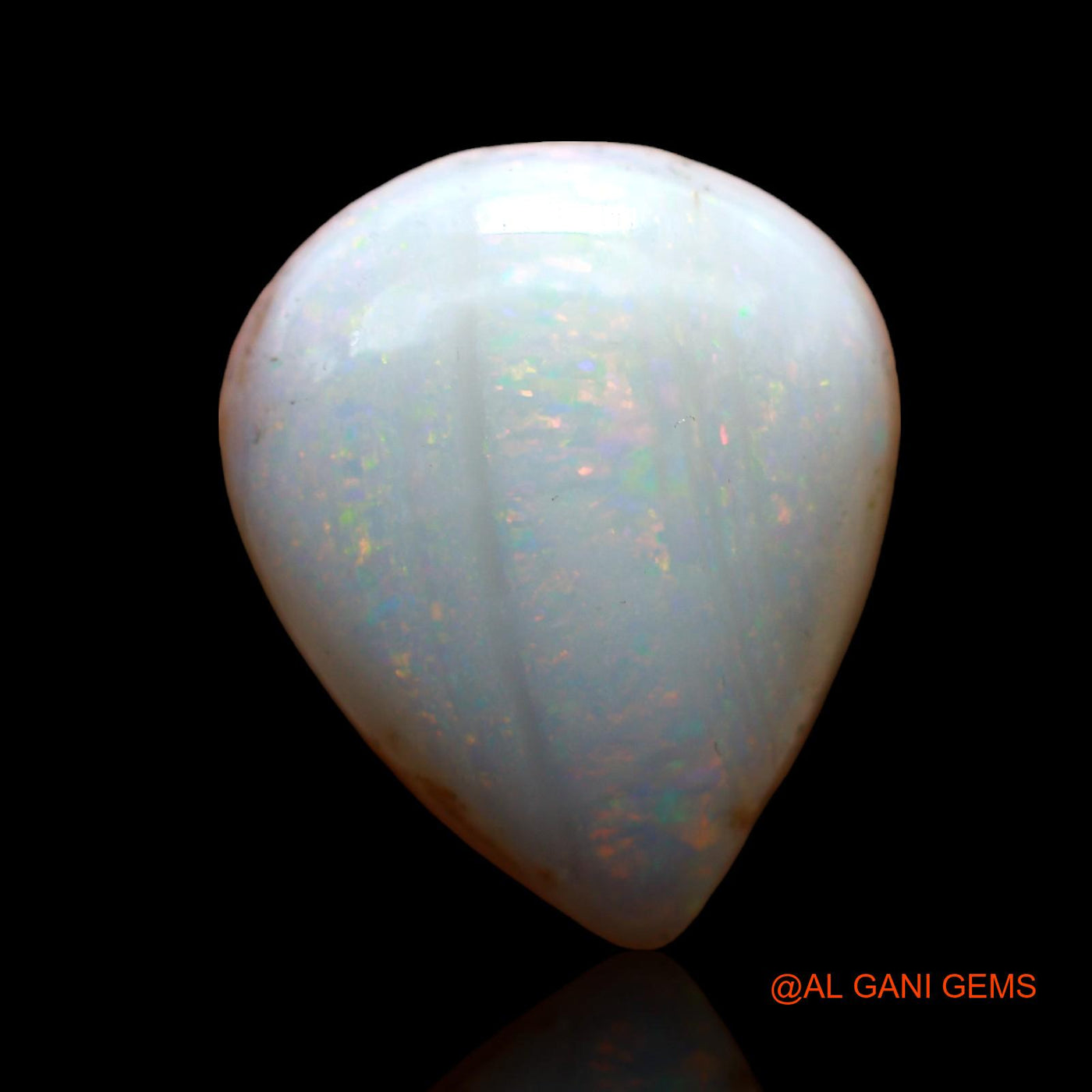 6.50 Cts Natural Australian Fire Opal Loose Gemstone Pear Cabochon 16x13x5 mm AC-615