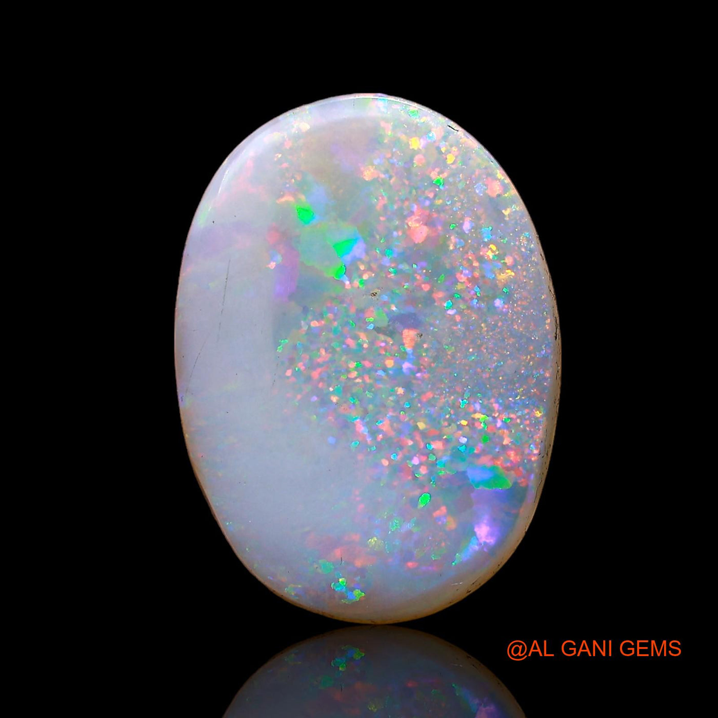 Natural Untreated Fire Opal Loose Gemstone Oval Cabochon From Australia 3.70 Cts 16x12x2 mm AC-616