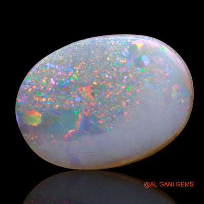 Natural Untreated Fire Opal Loose Gemstone Oval Cabochon From Australia 3.70 Cts 16x12x2 mm AC-616