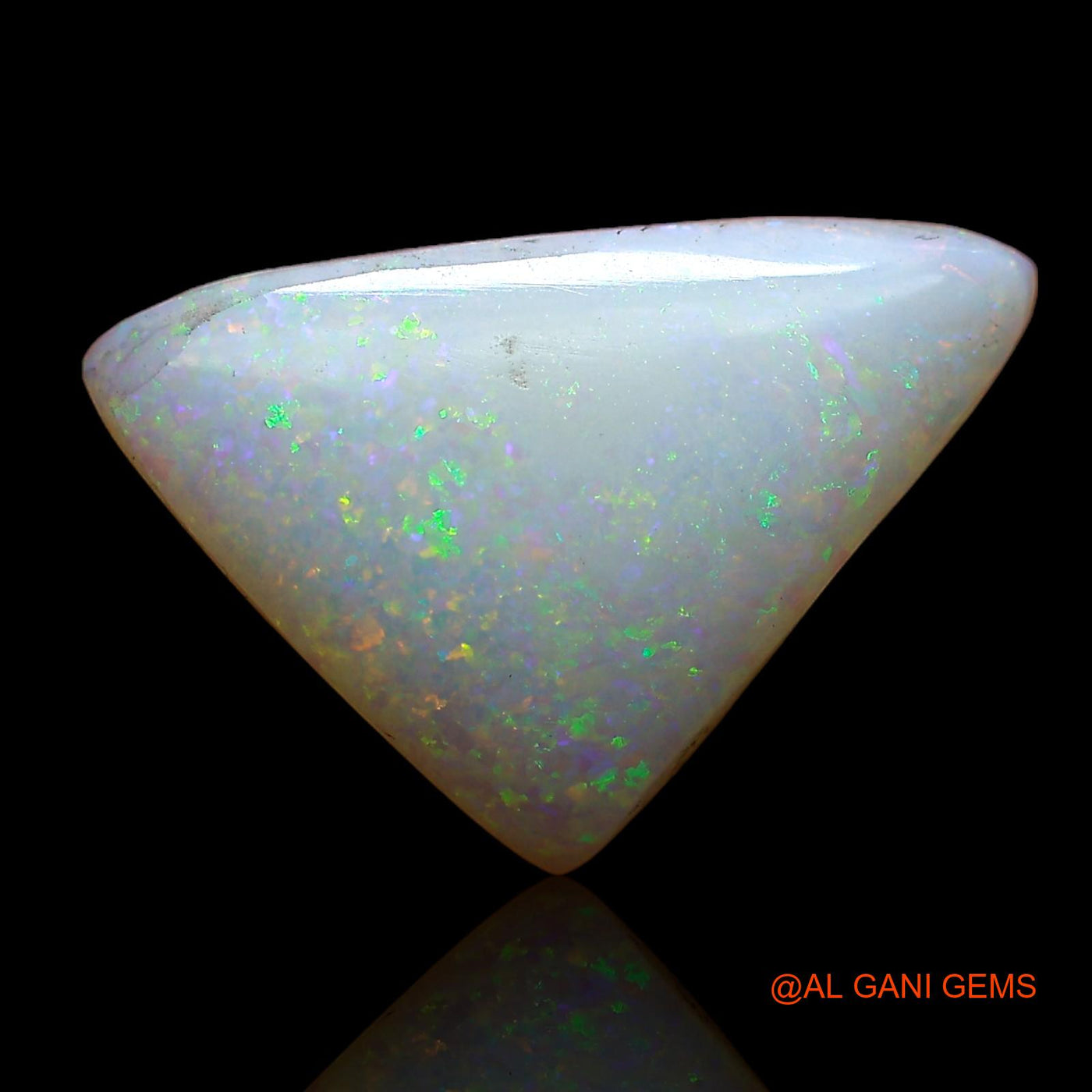 Natural Fire Opal Gemstone 4.00 Cts Loose Trillion Cabochon From Australia 17x11x4 mm AC-617