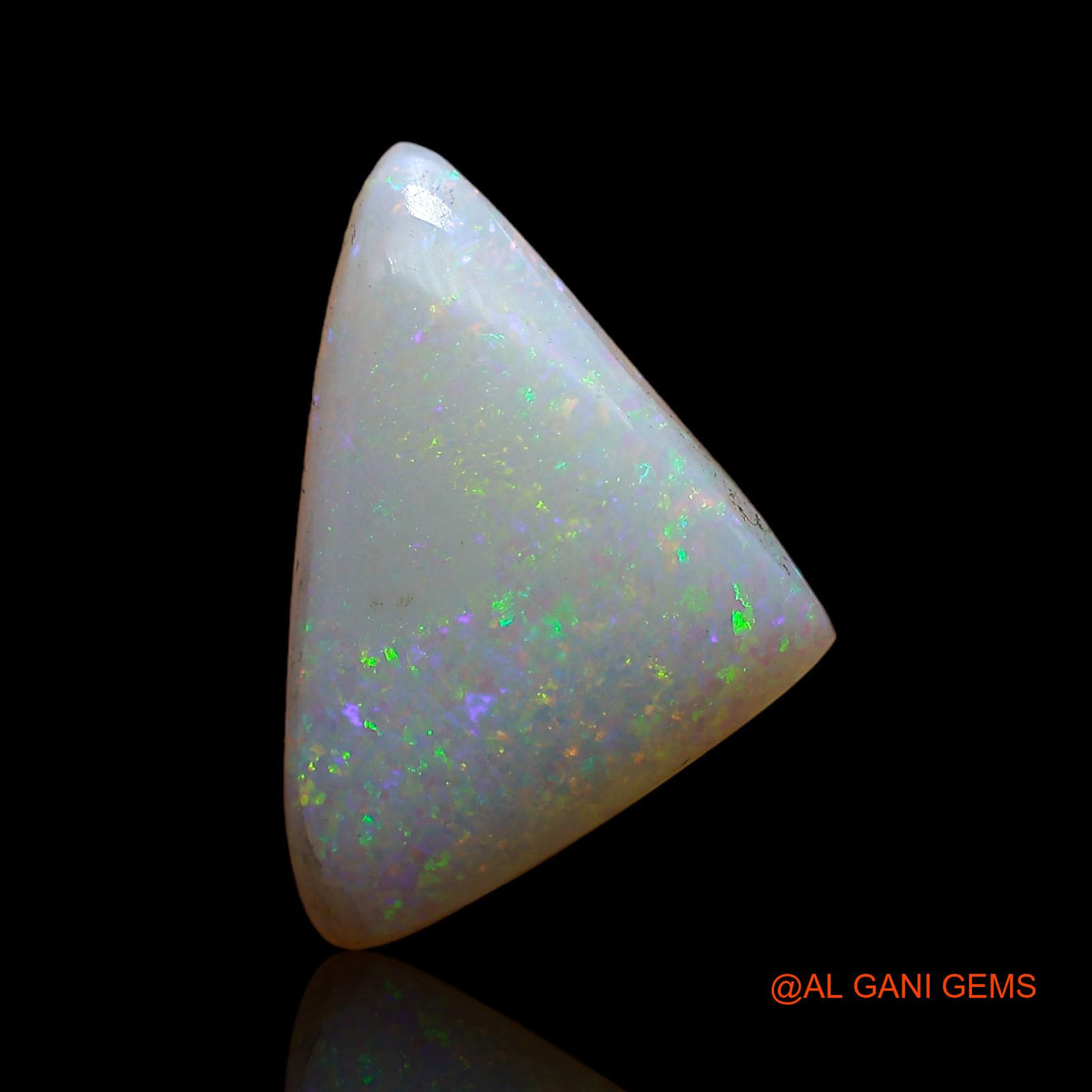 Natural Fire Opal Gemstone 4.00 Cts Loose Trillion Cabochon From Australia 17x11x4 mm AC-617