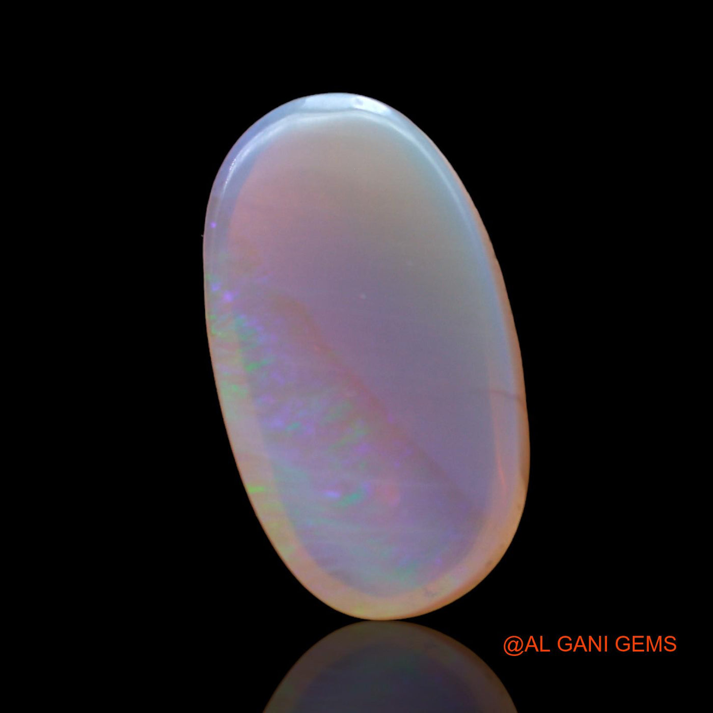 6.45 Cts Natural Australian Fire Opal Loose Gemstone Oval Cabochon 17x16x5 mm AC-618