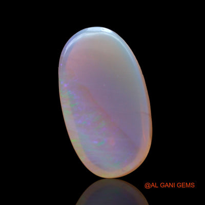 6.45 Cts Natural Australian Fire Opal Loose Gemstone Oval Cabochon 17x16x5 mm AC-618
