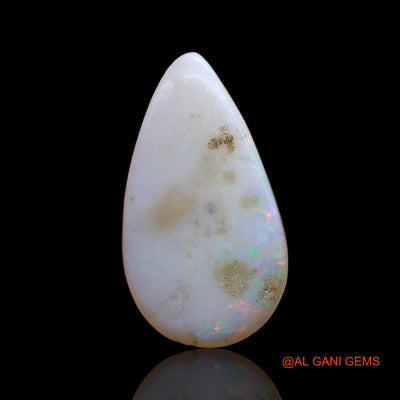3.10 Cts Unheated Australian Fire Opal Loose Gemstone Pear Cabochon Natural 18x10x3 mm AC-619