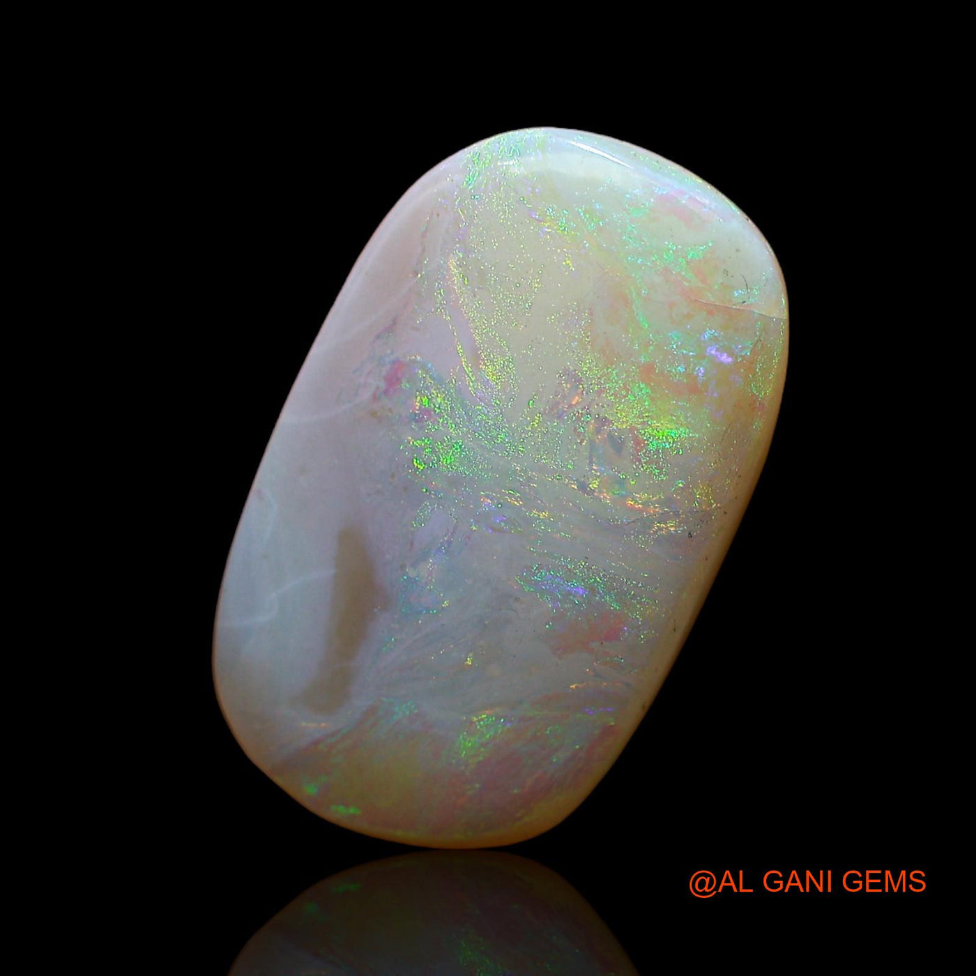 Natural Fire Opal Gemstone 5.00 Cts Loose Oval Cabochon From Australia 17x10x3 mm AC-621