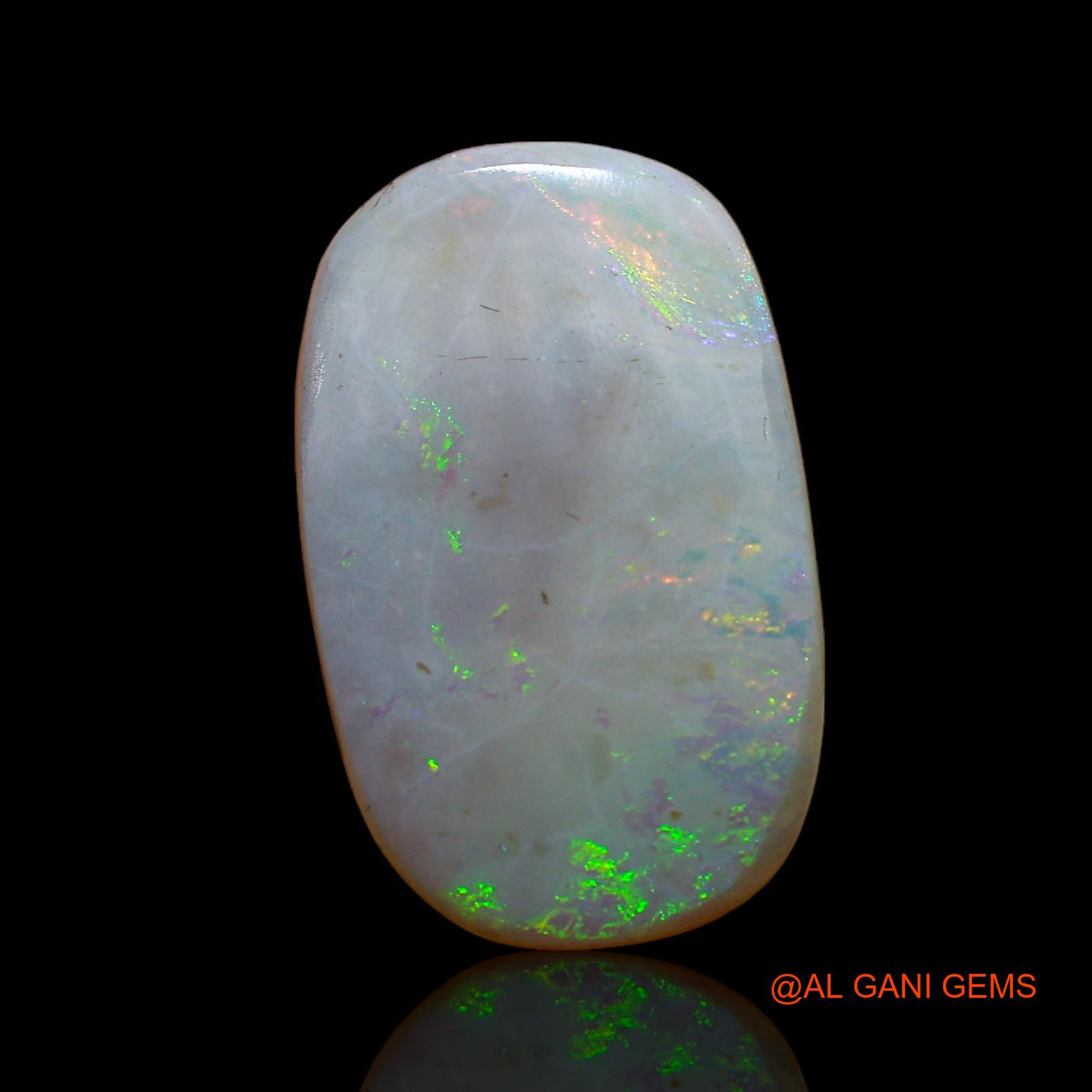 Natural Fire Opal Gemstone 5.00 Cts Loose Oval Cabochon From Australia 17x10x3 mm AC-621