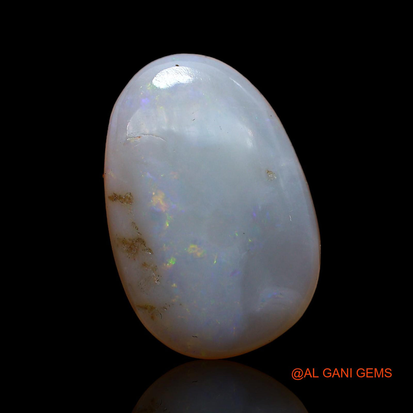 Natural Untreated Fire Opal Loose Gemstone Fancy Cabochon From Australia 5.55 Cts 17x11x5 mm AC-622