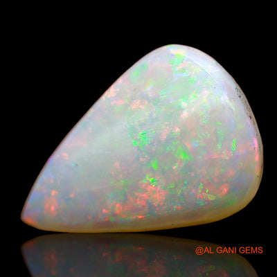 Natural Fire Opal Gemstone 3.75 Cts Loose Pear Cabochon From Australia 16x11x3 mm AC-625