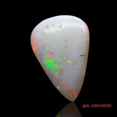 Natural Fire Opal Gemstone 3.75 Cts Loose Pear Cabochon From Australia 16x11x3 mm AC-625