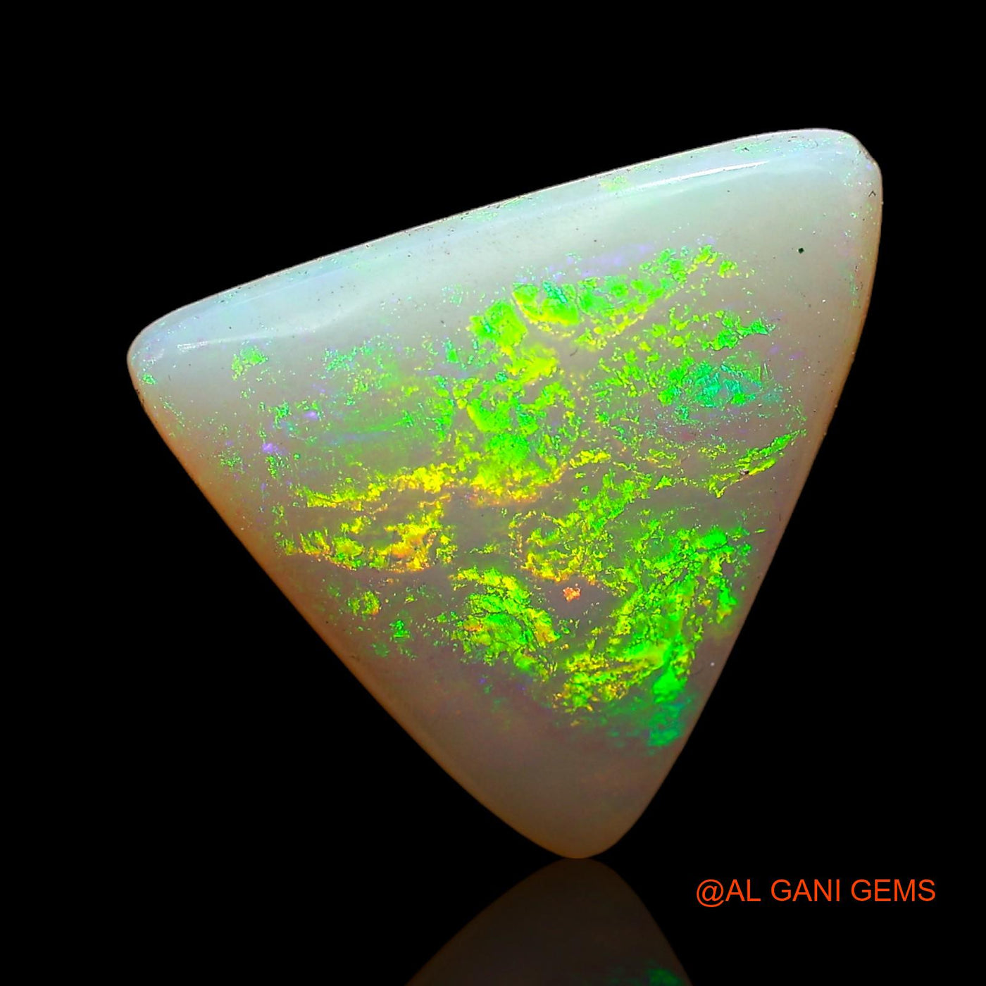 4.00 Cts Natural Australian Fire Opal Trillion Cabochon Loose Gemstone For Jewelry 15x13x3 mm AC-627